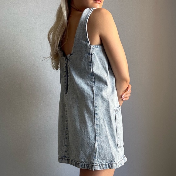 Aus Brand Seed Heritage Teen Denim Mini Dress with Pockets - Picture 2 of 10